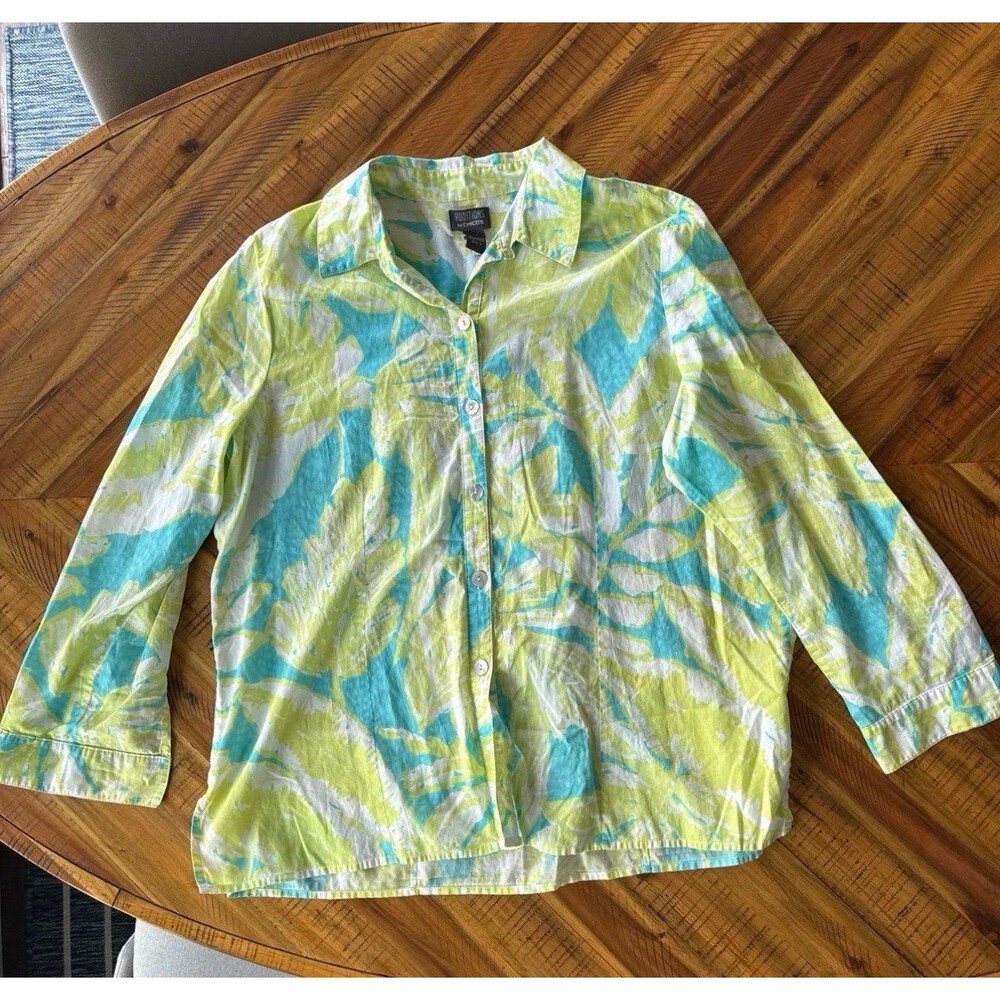 Chico’s tropical button-up shirt + skort bundle - Picture 5 of 12